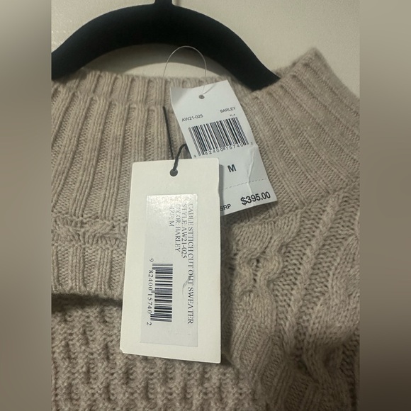 NTW SEA NEW YORK CUT OUT CABLE SWEATER - Picture 3 of 6